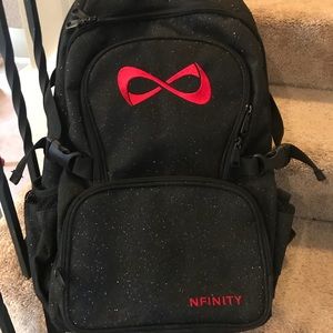 nfinity black sparkle backpack